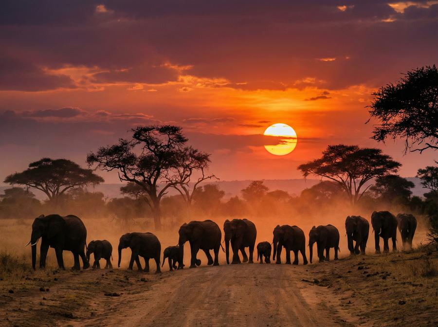 四虎非洲野生动物视频 非洲象群迁徙视频教程